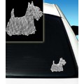 Scotti Dog Rhinestone Car Decal<br>Item number: DD-2068: Dogs Products for Humans For the Car 