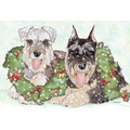 Miniature Schnauzers<br>Item number: C823: Dogs Holiday Merchandise 